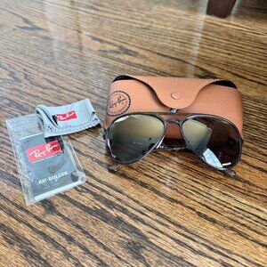 RayBan RB4320CH Chromance 710/6B Aviator Polarized Sunglasses with original case